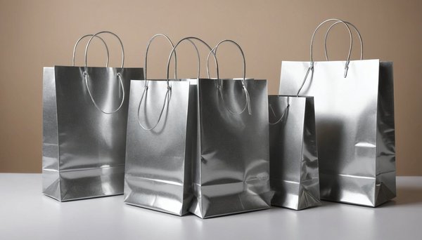 Pochettes cadeaux kraft vergé argent brillantes pour tous vos événements